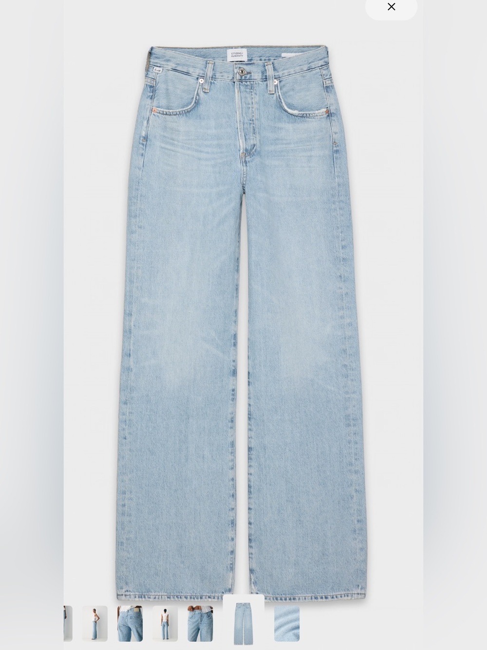 Citizens of Humanity Annina High-Rise Wide-Leg Jeans - tularosa - Picture 5 of 10